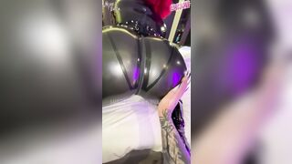 Gothic Domme Evilia with her Pvc Fuckdoll Nova