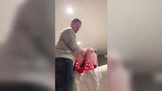 CO worker gapping my snatch during Christmas Party
