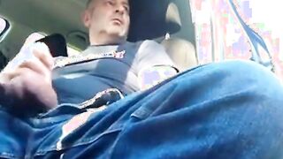 Smoking and Jerking in car