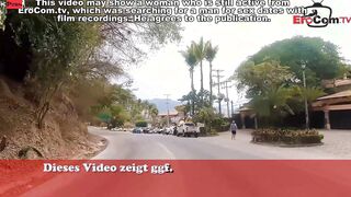 German thin hoe picks up man for real sex date on vacation