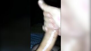 me and a friend jacking each other off