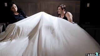 mom stepmom Mona Azar and stepson lure a naive 18 in taboo 3 way