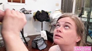 Sneaker wearing hoe kinky talks while being dominated