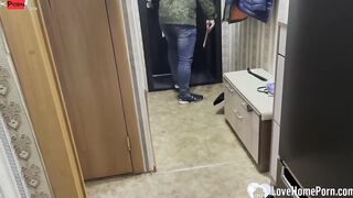 A head and a cowgirl in the kitchen