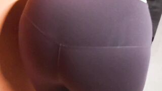Butt spanking inside spandex