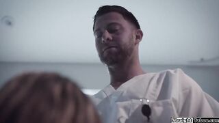 Psychiatric patient fucked in threesome