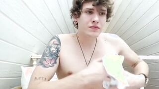 super cute hung Twink jakcing of 2