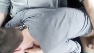 Blow job in car at the park