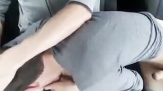 Blow job in car at the park