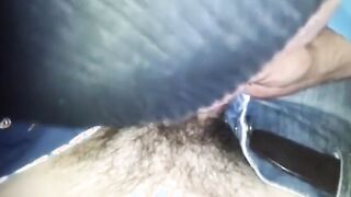 Car blowjob CIM... then WTF he spits it out