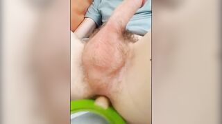Fuccboi1999 - hardcore wooden dildo fuck and stretch