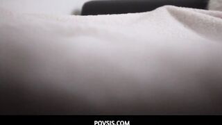 PovSis - Cutie Long Breasts And Booty 19 Year Old Stepsister Fucks Stepbrother Inside Front Of His Women