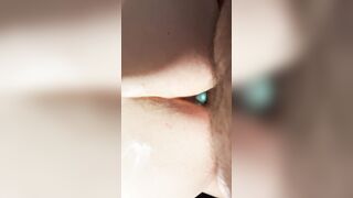 Double stuffed with a vibrating booty plug into step daughters booty
