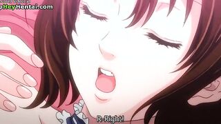 Hentai college guy has sex with busty beautiful girl