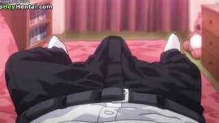 Hentai college guy has sex with busty beautiful girl