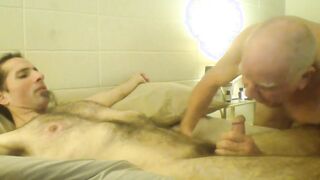 Nipple playing and cock sucking