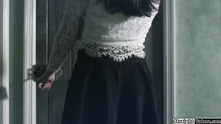 Man spanks a brunette n fucks her rough