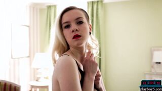 German teen blonde with big natural tits
