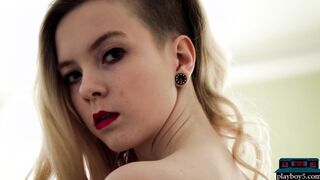 German teen blonde with big natural tits