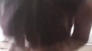 Nubian Princess Worships Big White Cock