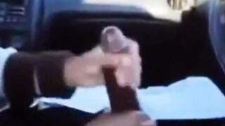 BBC gets a handjob in the car
