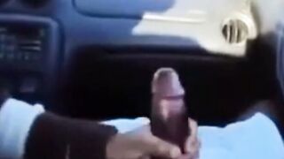 BBC gets a handjob in the car
