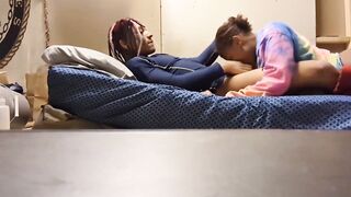 Hot Lightskin fucks adorable ebony bimbo