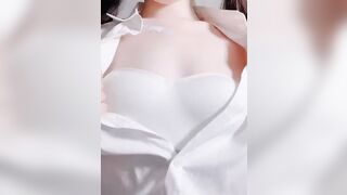 萝莉小母狗在家自拍，老公快来 Sweet chinese women masturbation alone at home