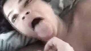 girls spoonfed facial