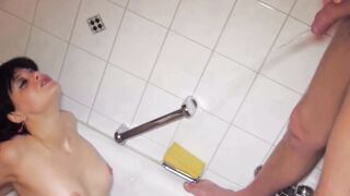 Amateur Pee and Creampie Gangbang with Schoolgirl Lilly 18