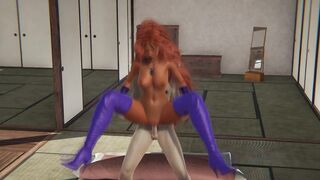 3D Porn - Sex with Starfire (Creampie)