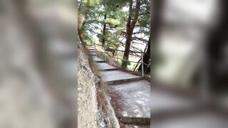 Eva Elfie outdoor suck dick