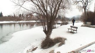 older guy seduce curvy nylon barely legal to banged! outdoor inside snow