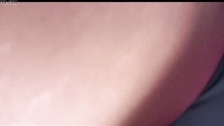 Amazingly hot Blonde Deep Upskirt & Frontal Slit
