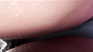 Amazingly hot Blonde Deep Upskirt & Frontal Slit