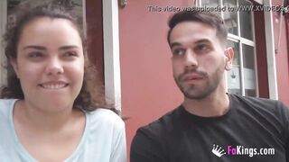 Long Boobed Mia proves her pickup skills with rookies in the street