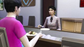 chinese Dad And Son Fucking Korean Sleeping Milf After They Had Dinner
