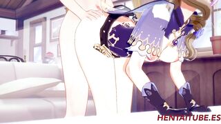 Genshin Impact Hentai - Lisa Sex in her House 3/3