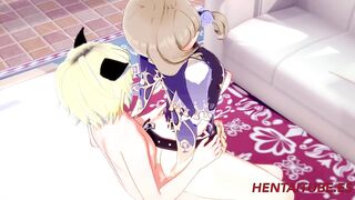 Genshin Impact Hentai - Lisa Sex in her House 3/3