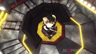 Lusty Young Blonde Pounded Hard by Sci-fi Anubis in the Dominator Pyramid