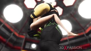 Lusty Young Blonde Pounded Hard by Sci-fi Anubis in the Dominator Pyramid