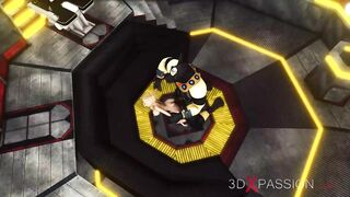 Lusty Young Blonde Pounded Hard by Sci-fi Anubis in the Dominator Pyramid