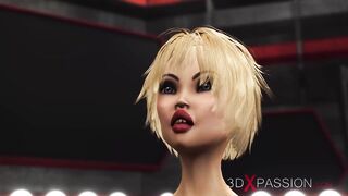 Lusty Young Blonde Pounded Hard by Sci-fi Anubis in the Dominator Pyramid