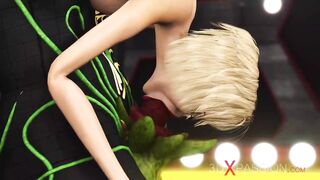 Lusty Young Blonde Pounded Hard by Sci-fi Anubis in the Dominator Pyramid