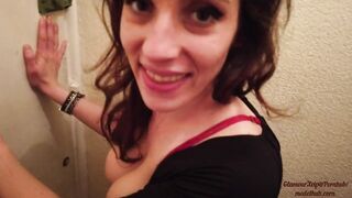 two Hard Cocks inside my Mouth Please!!!I the Toilet 3-Way. point of view Anal