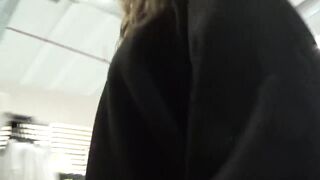 OUTDOOR THREE-WAY SEX AT THE MALL... BUSTED!!