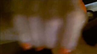 Real fiance blows young dick for cum inside mouth