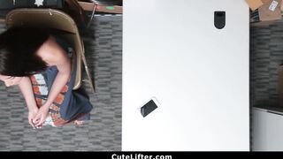 Barely Legal Caught Stealing and Gets Banged in Ass Hole