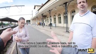 HUNT4K. Cuckold should watch how rich man fucks his mistress