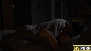 SIS. PORN. Love lies down next to stepbrother and gets bonked